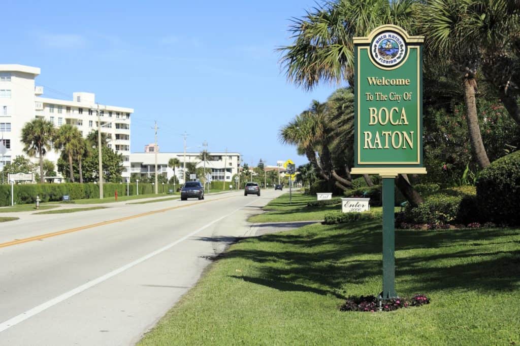 City of Boca Raton entrance