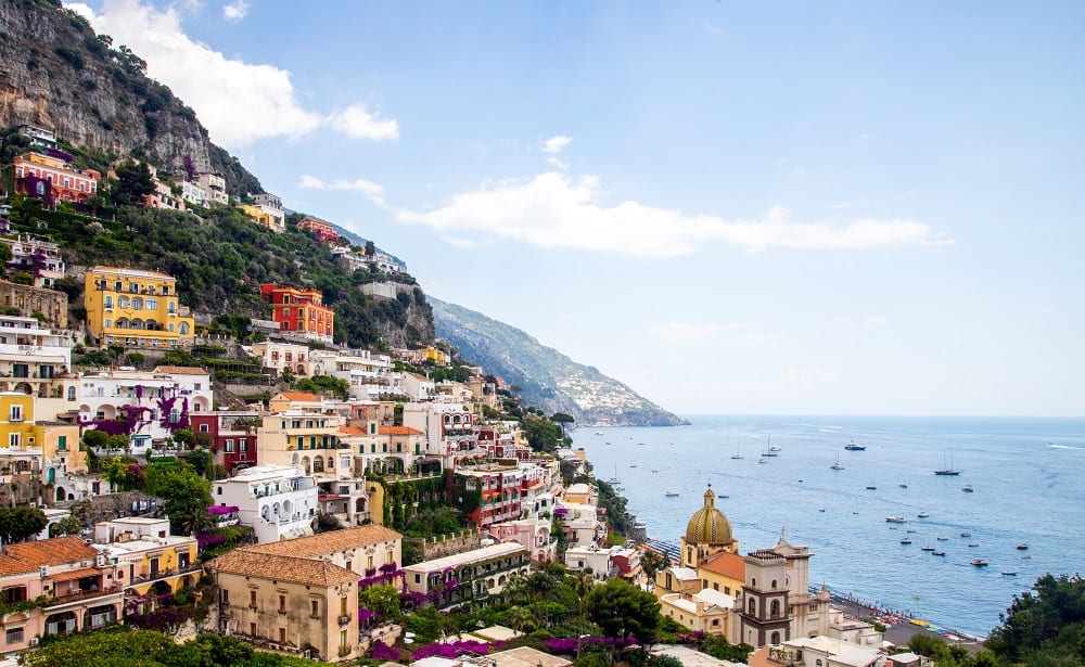 Campania coastline view